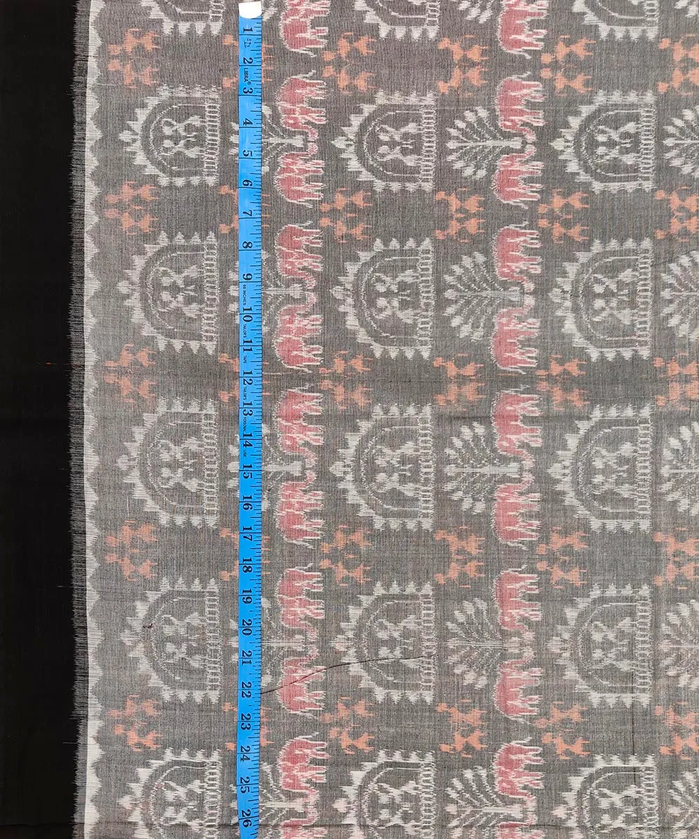 2.5 m Grey handwoven cotton sambalpuri kurta material