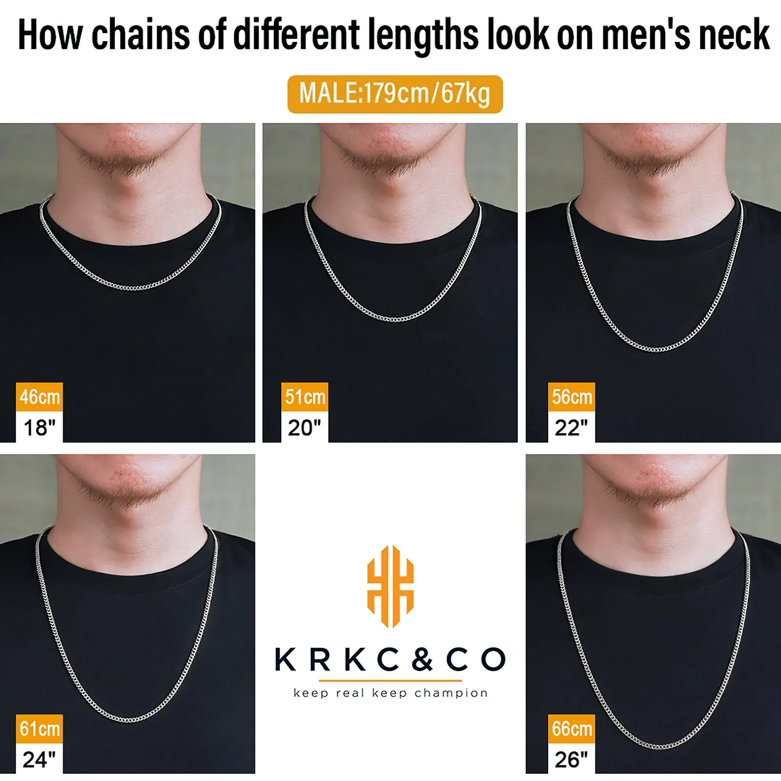 3mm Micro Cuban Link Chain Set in White Gold For Men's Necklace KRKC