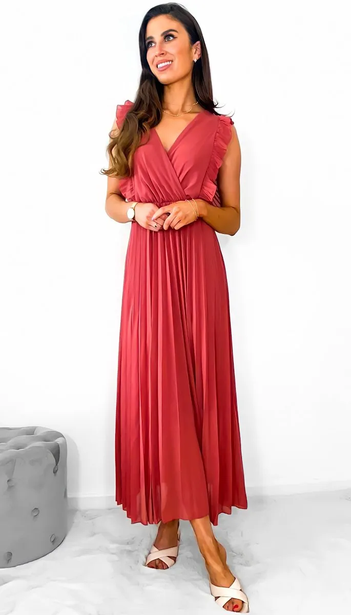 4-8150 Giada Rose Frill Midi Dress