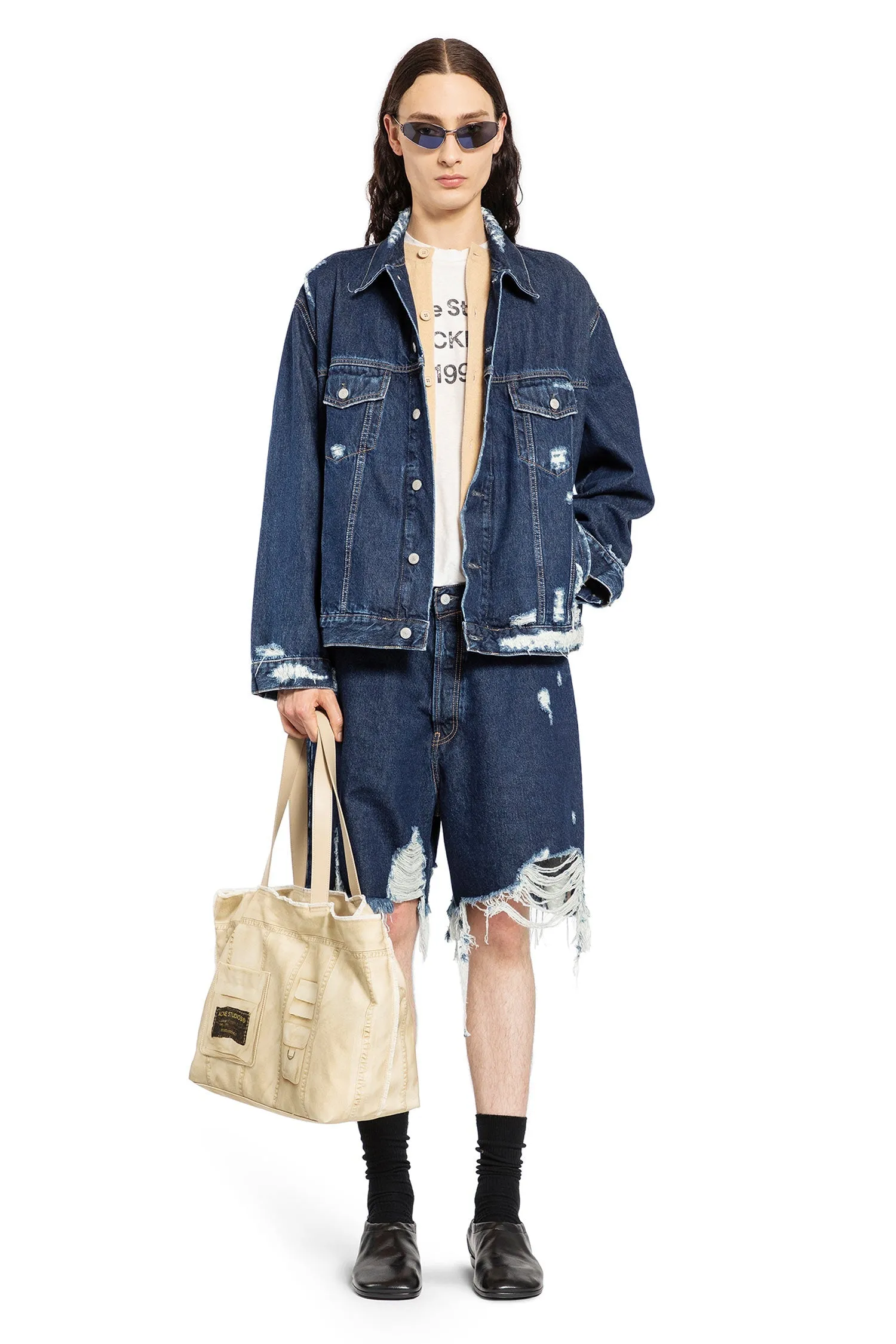 ACNE STUDIOS MAN BLUE SHORTS & SKIRTS