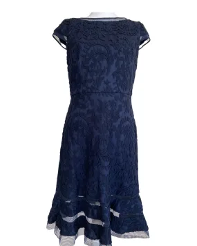 Adrianna Papell Navy Blue Dress, 6