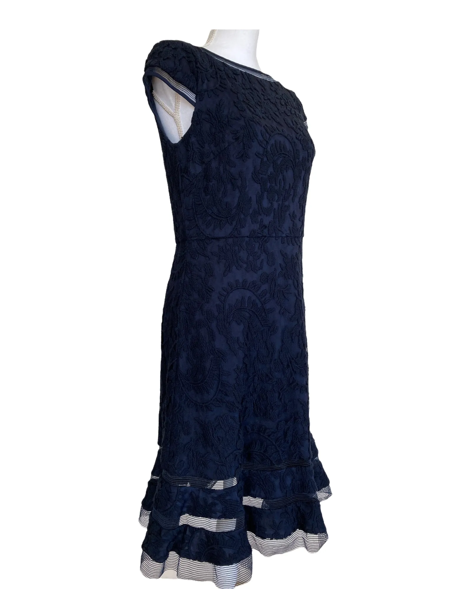 Adrianna Papell Navy Blue Dress, 6