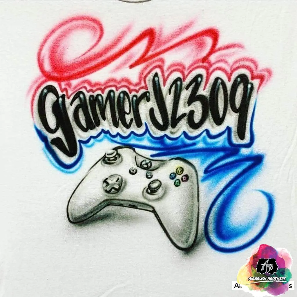 Airbrush Gamer Shirt Design