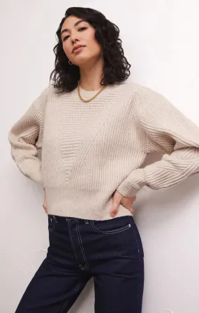 Alaska Rib Sweater - Light Oatmeal