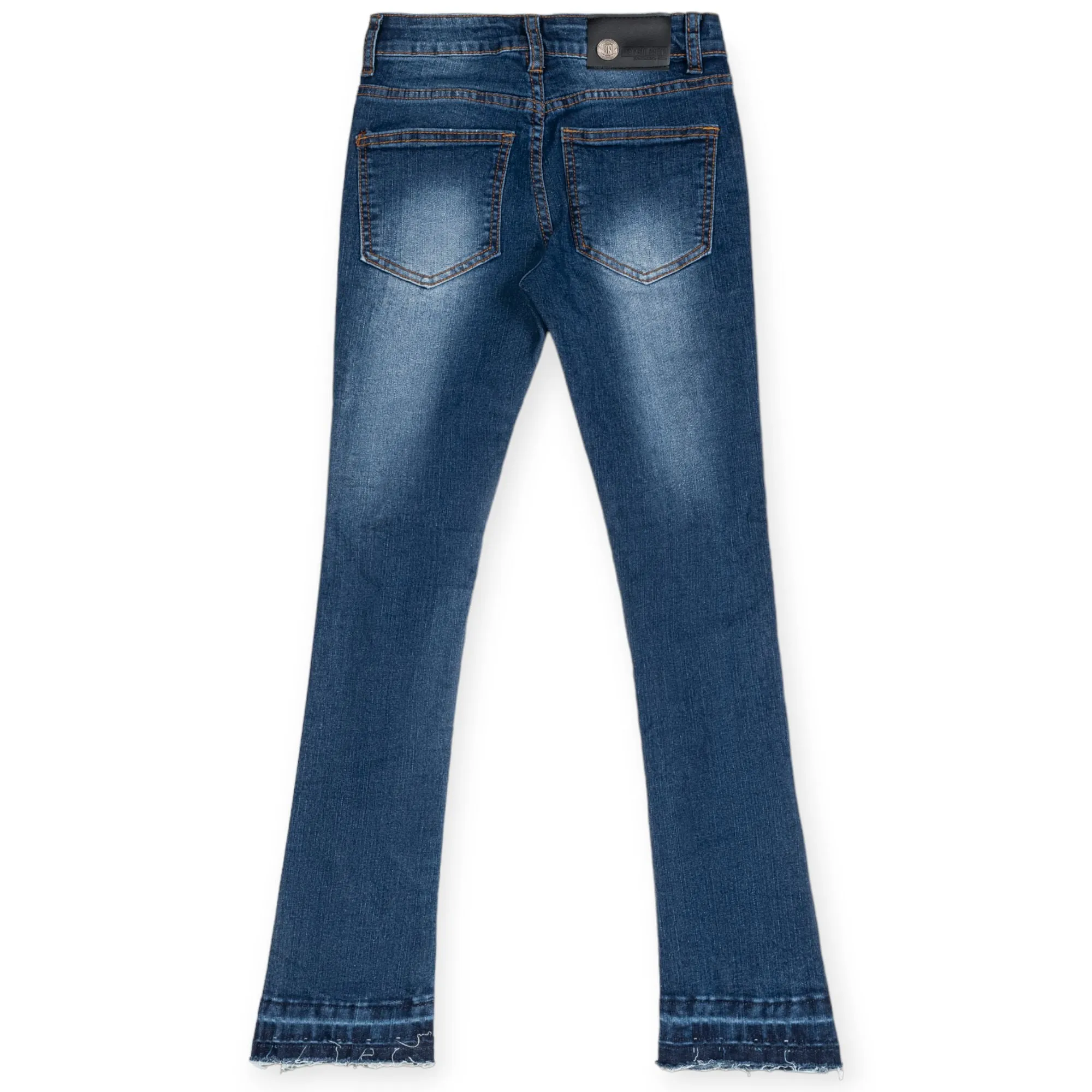 Argonaut Nations Boys Ripped Stacked Jeans (Deep Blue)