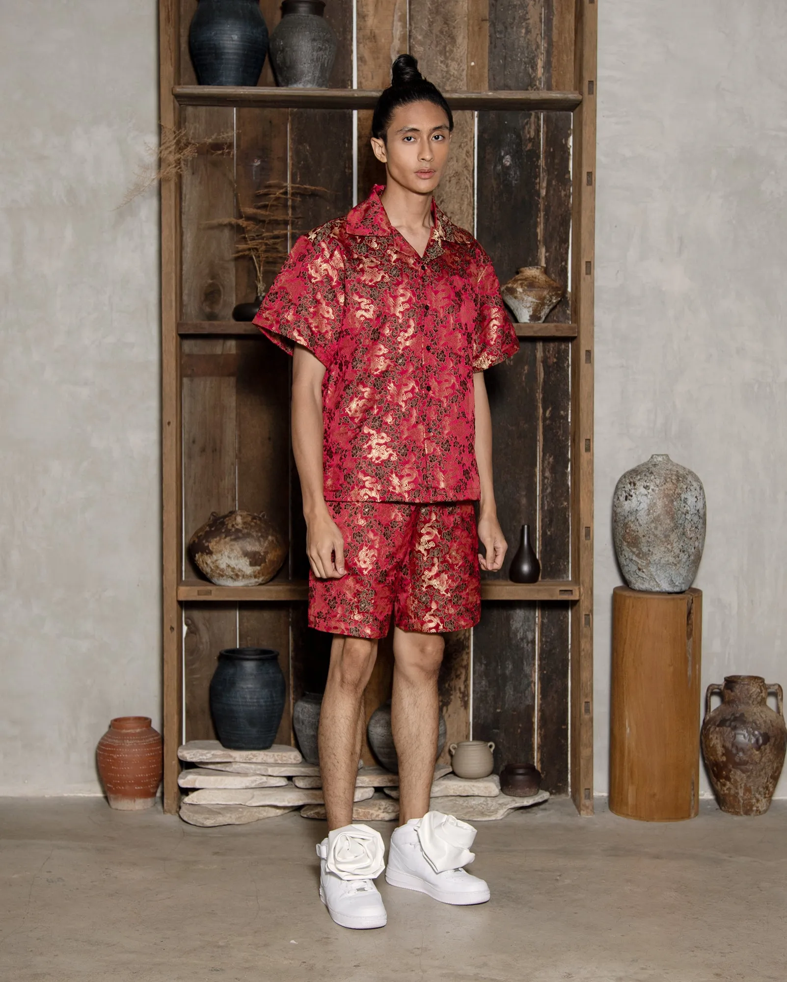 Baju Cuban Cina (Red Dragon)