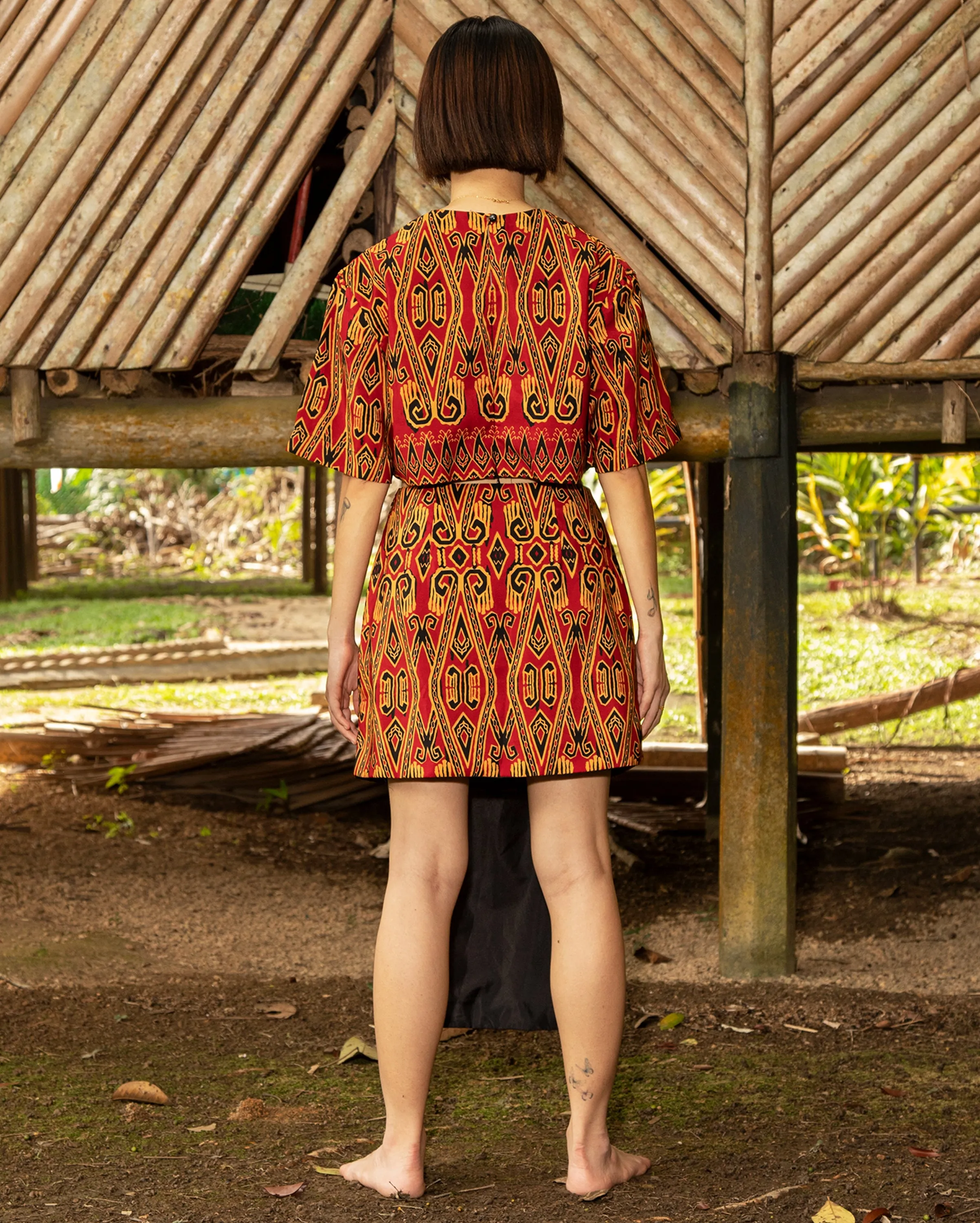 Baju Krop Borneo/ Sirat Skirt