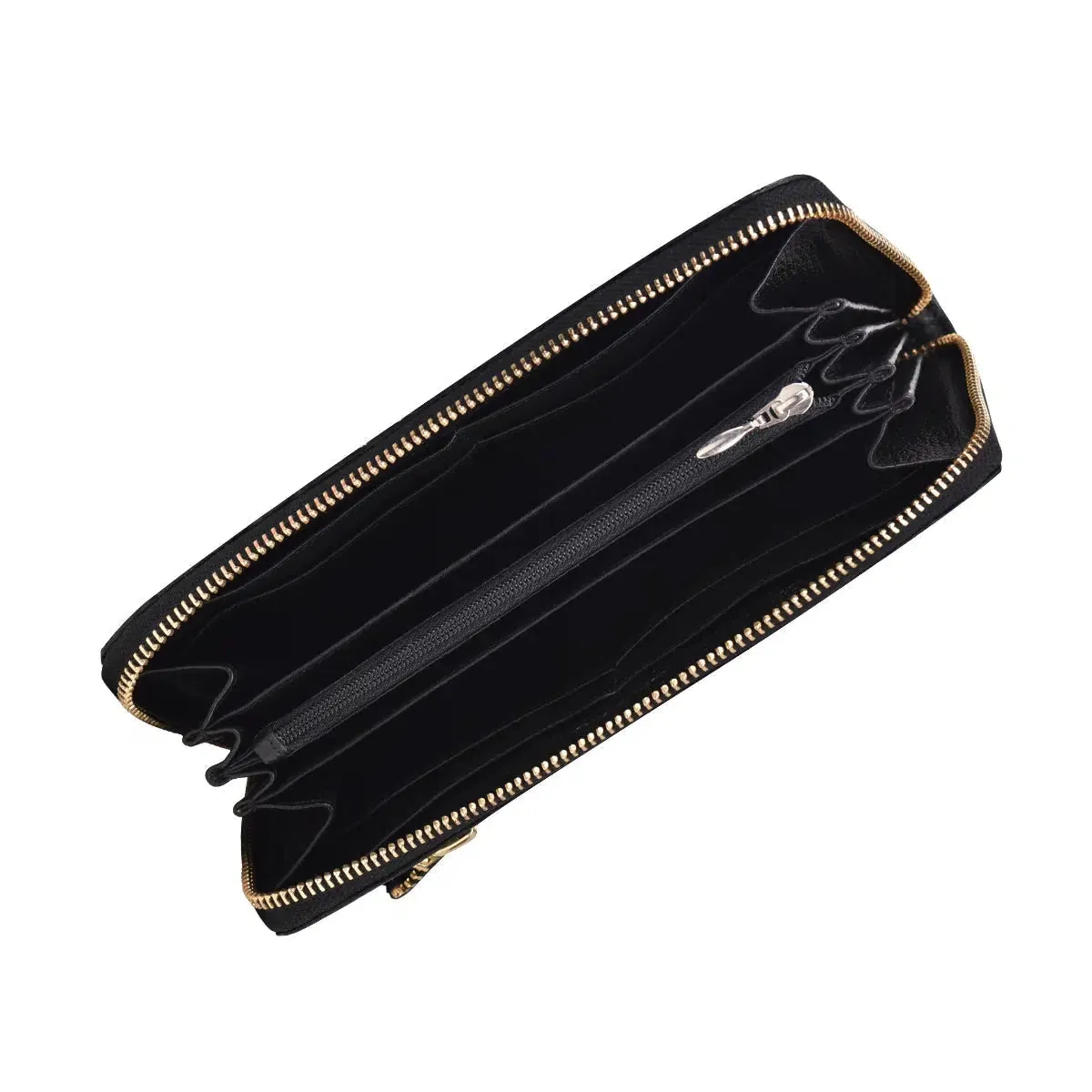 BD138MA - Cuadra black fashion stingray wristlet wallet for women