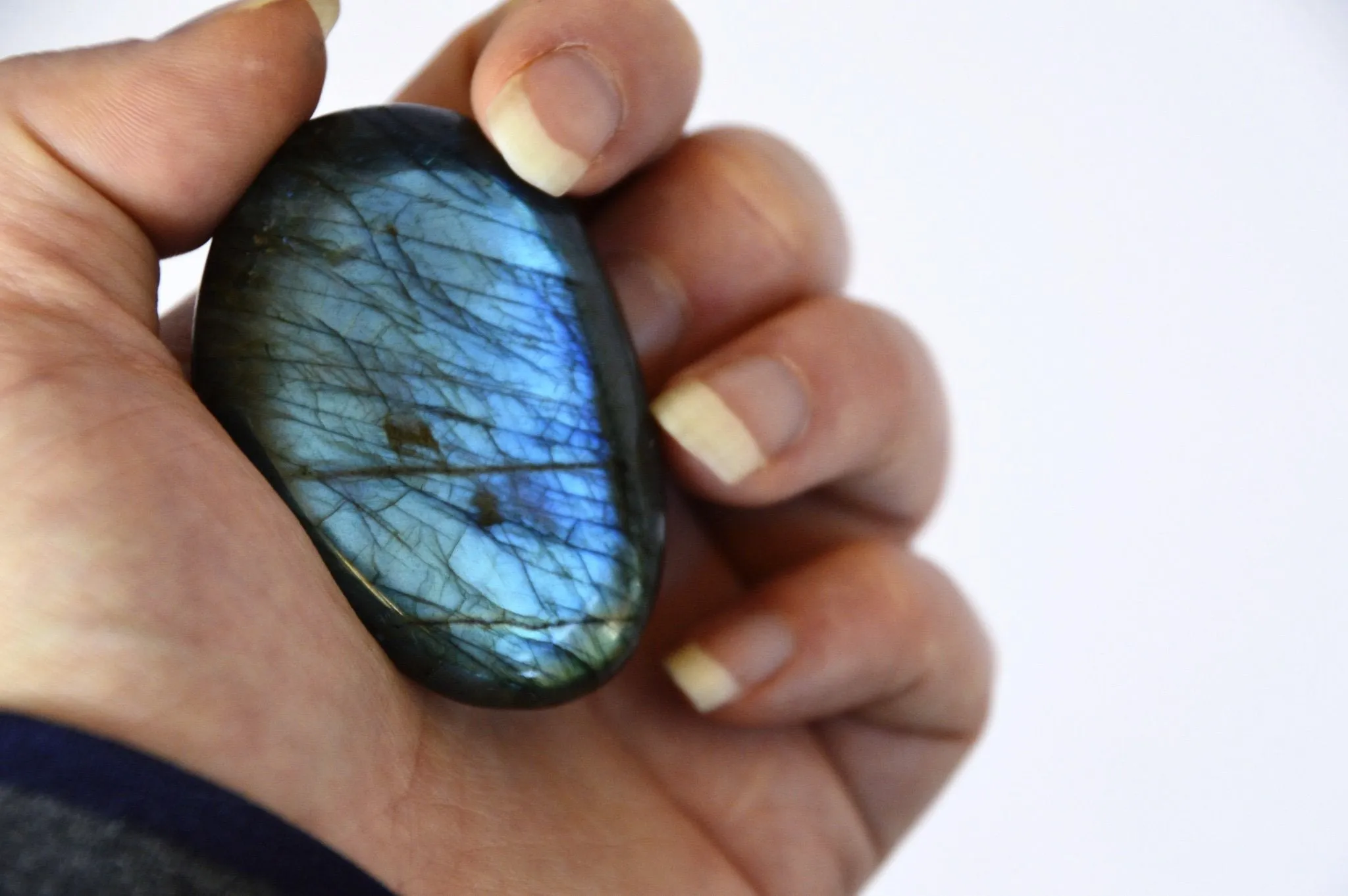 Blue Steel Labradorite Pebble