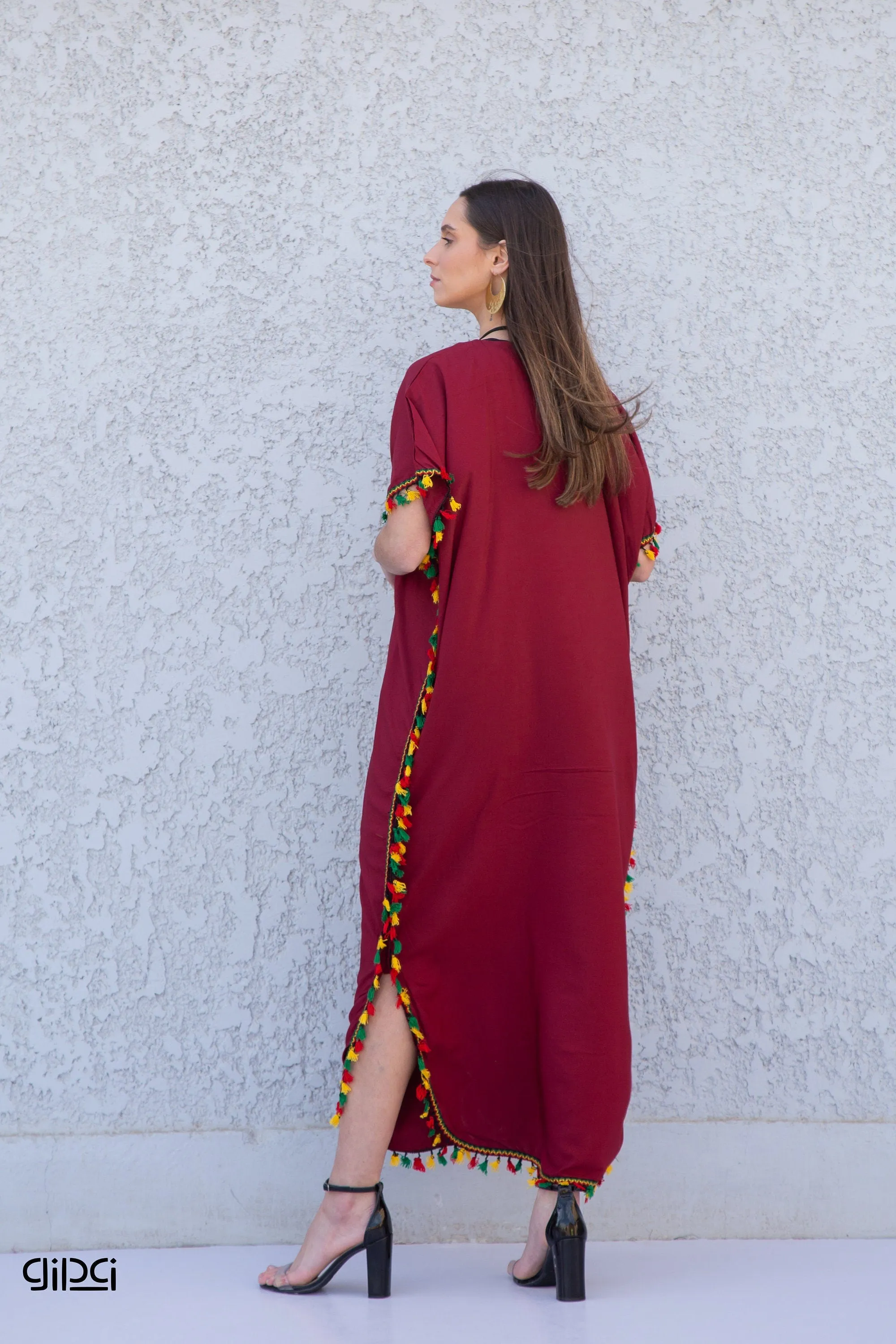 Burgundy cotton kaftan dress, maternity dress, African women clothing, Boho, caftans for women, caftans, kaftans, house kaftan