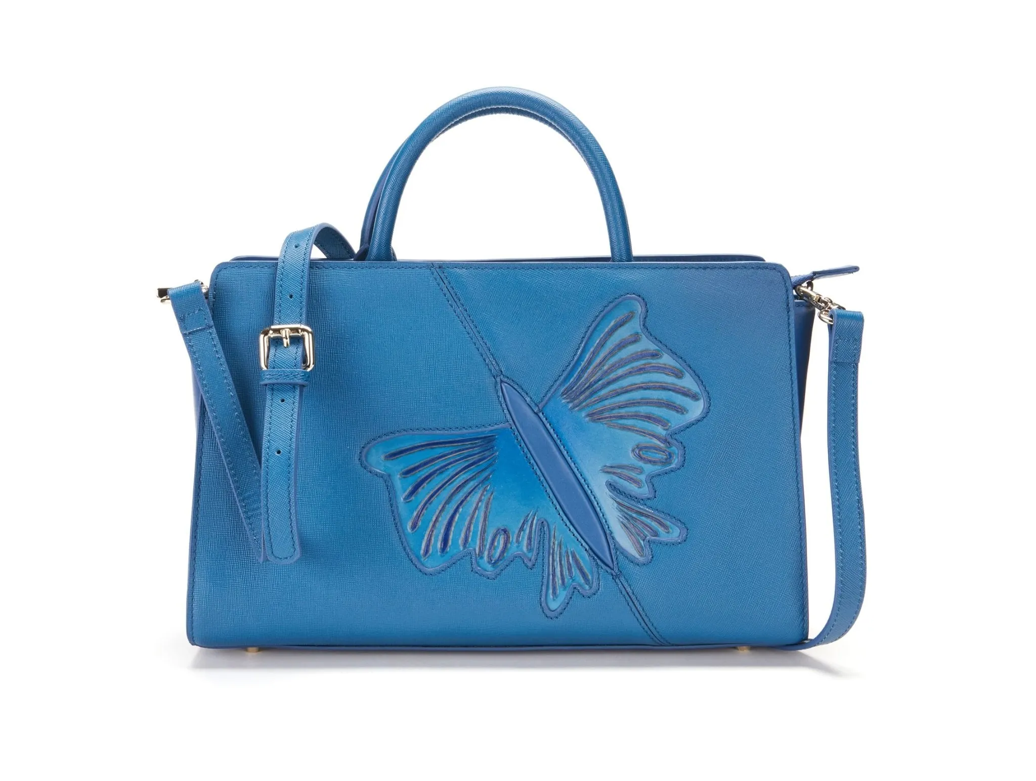 Butterfly Blue Satchel