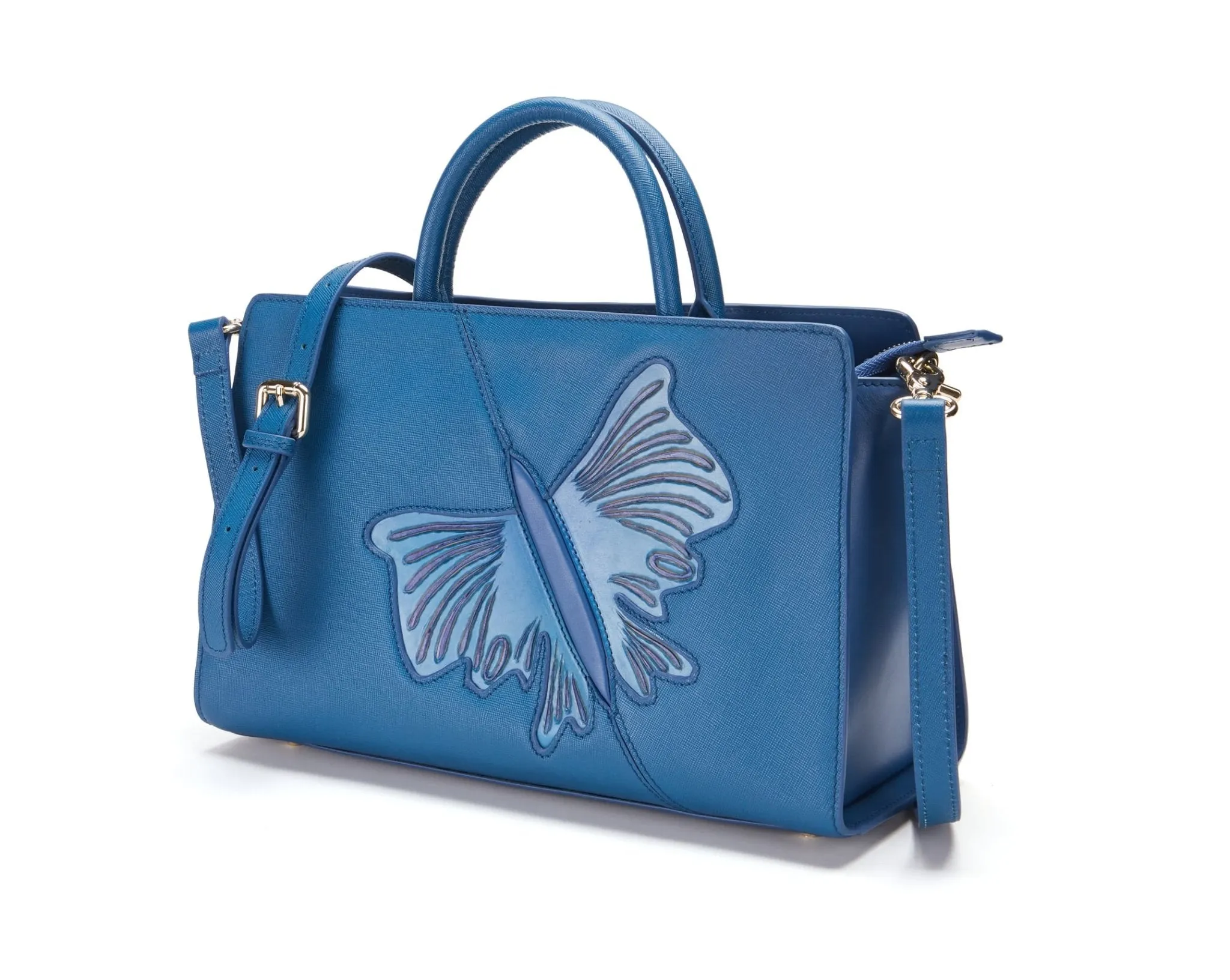 Butterfly Blue Satchel