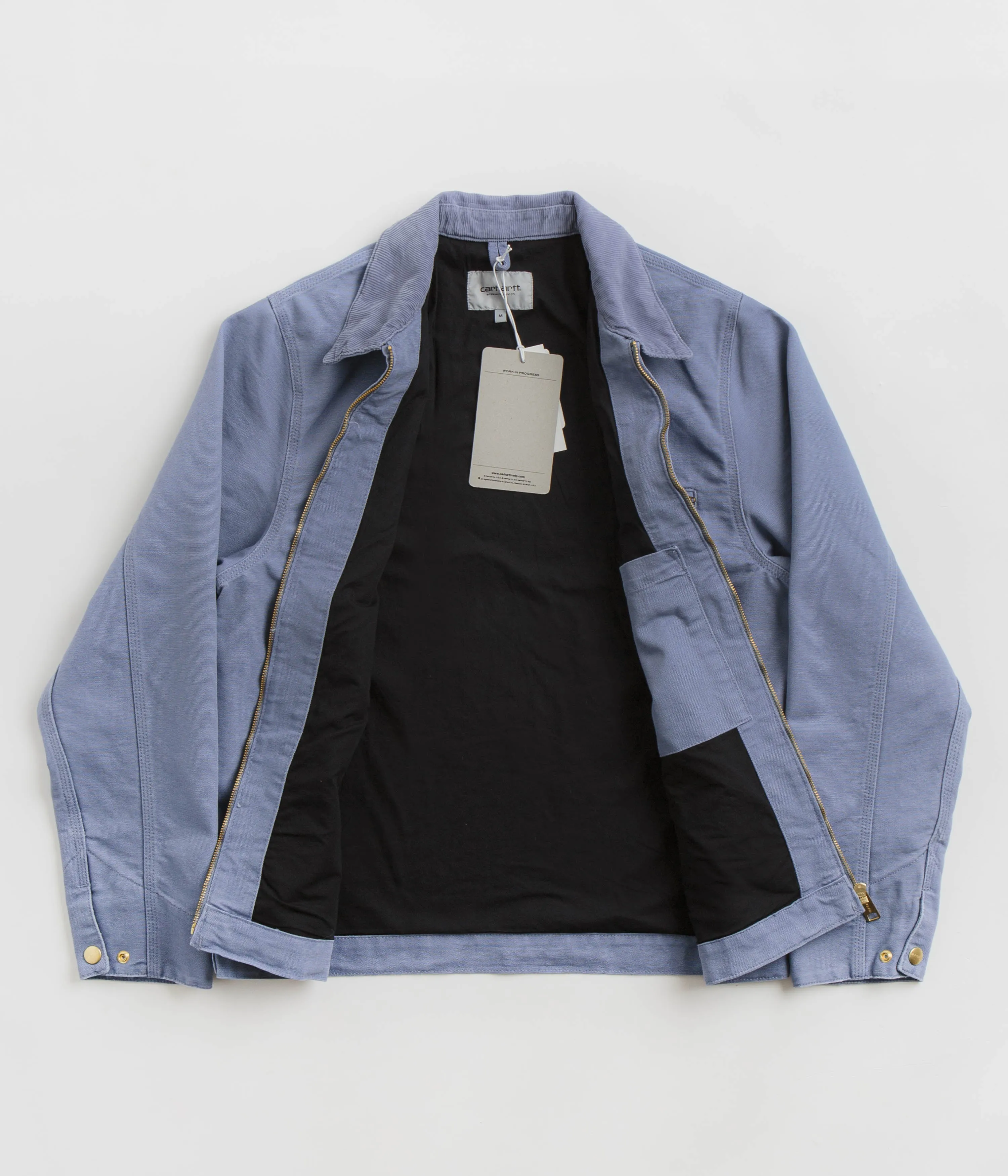 Carhartt Detroit Jacket - Bay Blue / Bay Blue / Aged Canvas