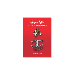 Chocolate City Cowboys Pin Set