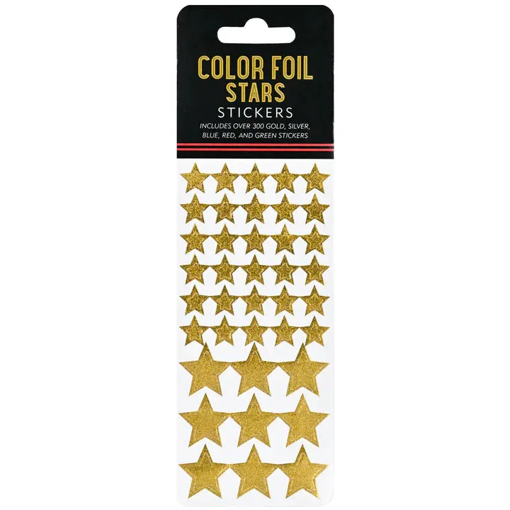 Color Foil Stars Sticker Set