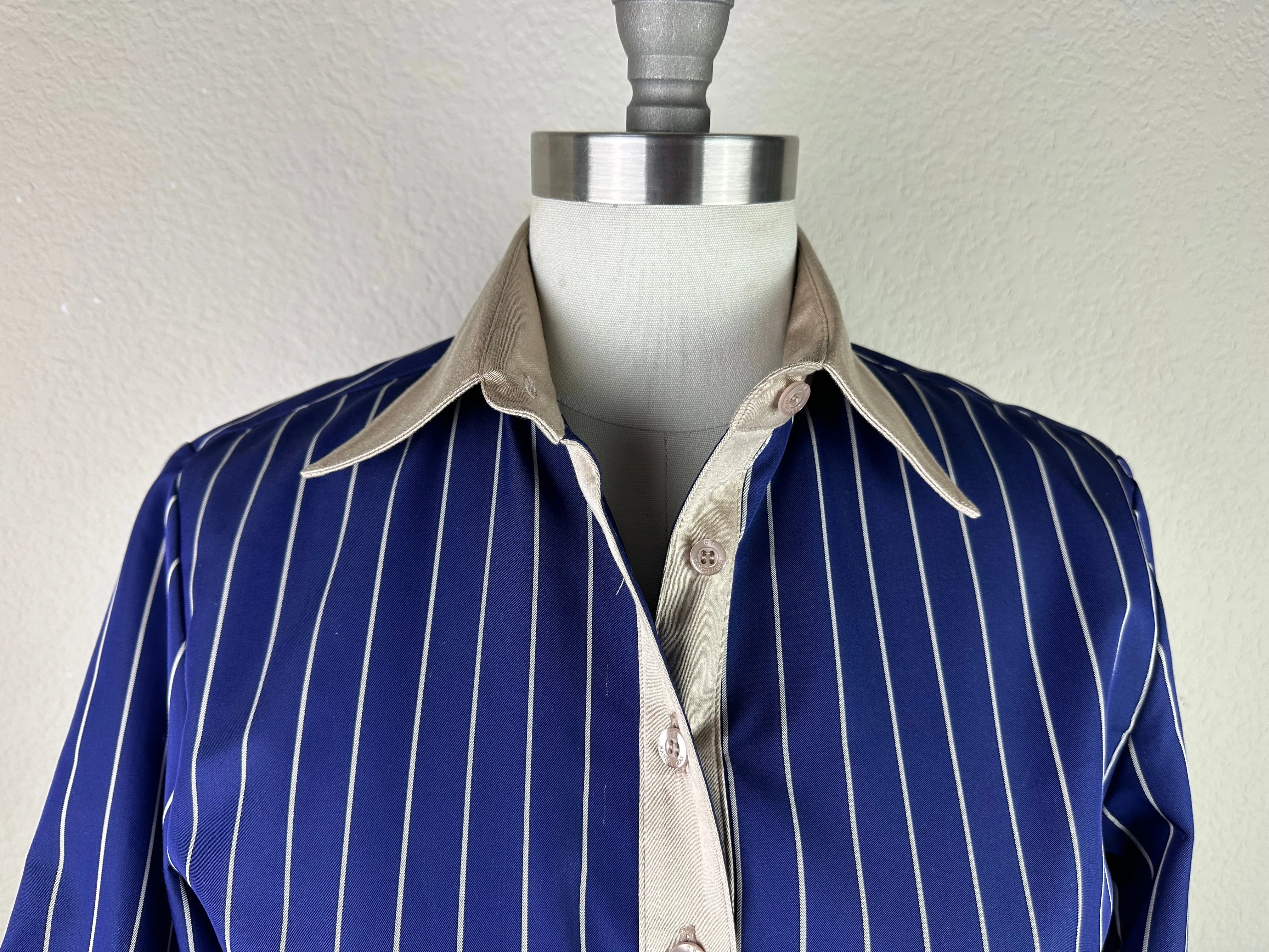 CR Tradition Navy and Champagne Stripe