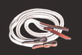 Drovers Saddlery Made Cotton Reins Split