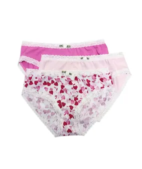 Esme Girls Sprinkled Hearts Panty Set