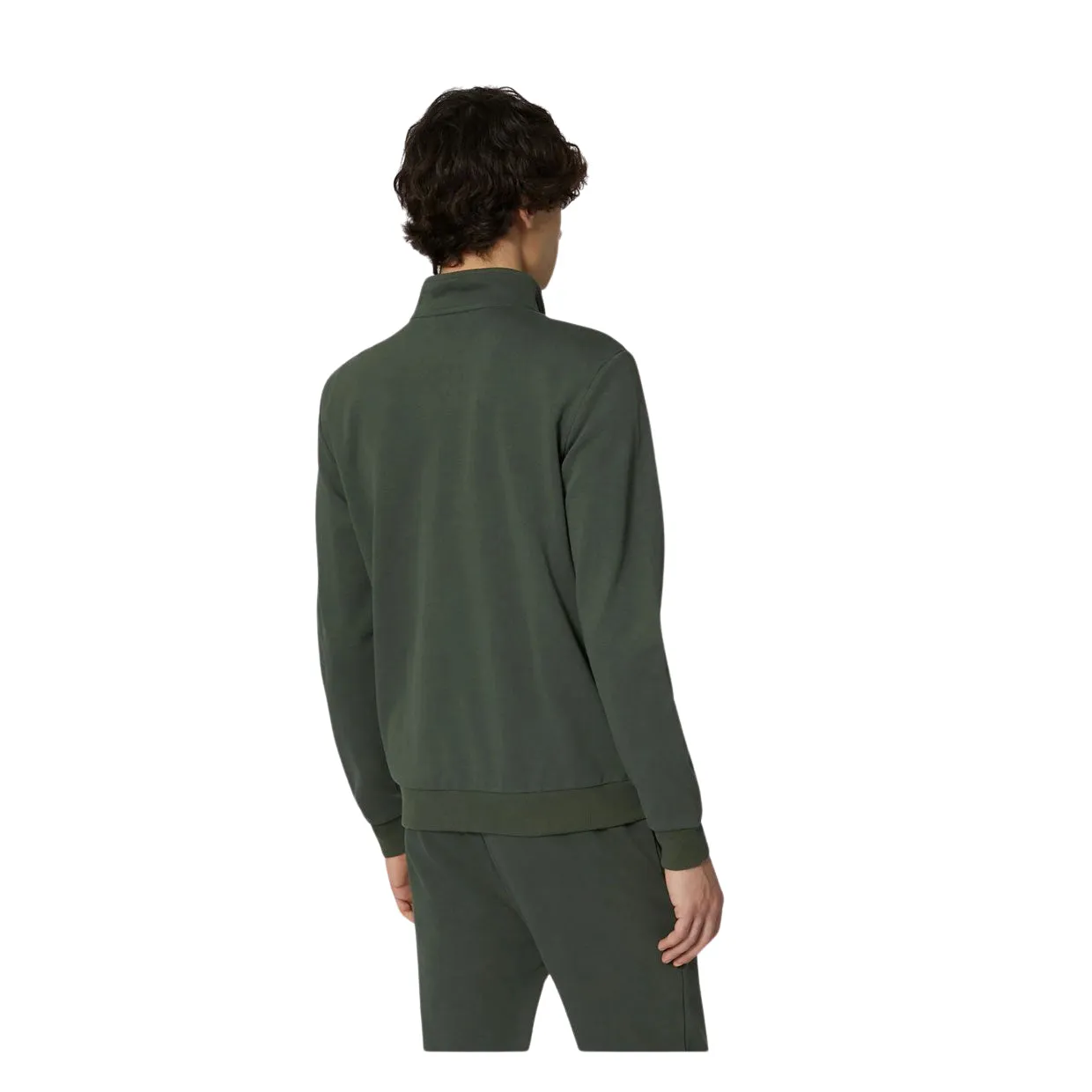 Felpa Uomo K-Way Augur Poly Cotton Verde