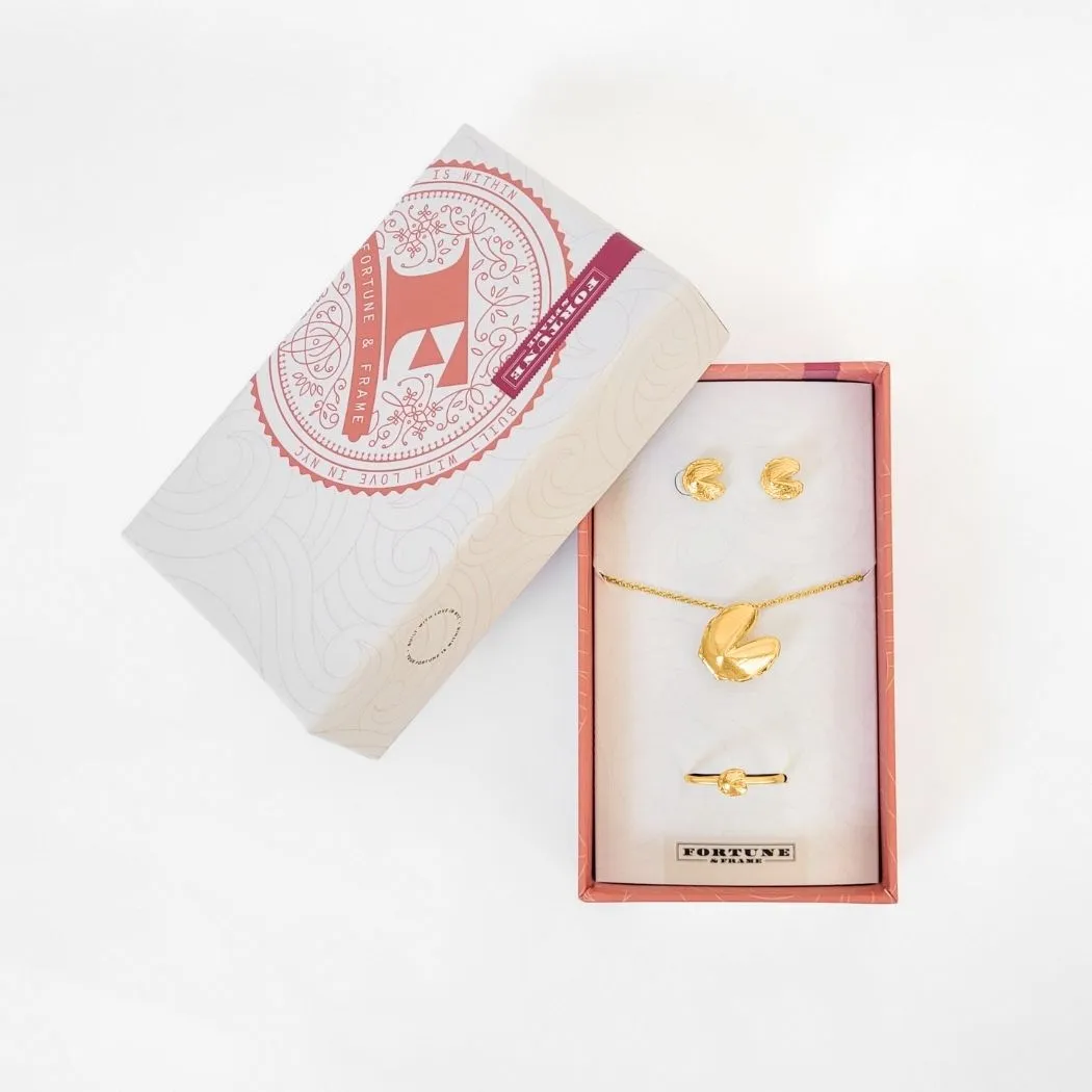 Fortune Cookie Gift Set - Gold