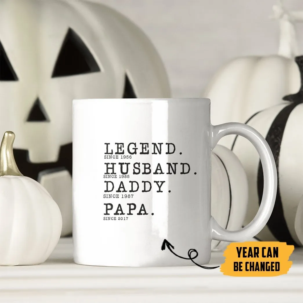 Gearhuman 3D Being Dad And Papa Fathers Day Gift Custom Name Mug