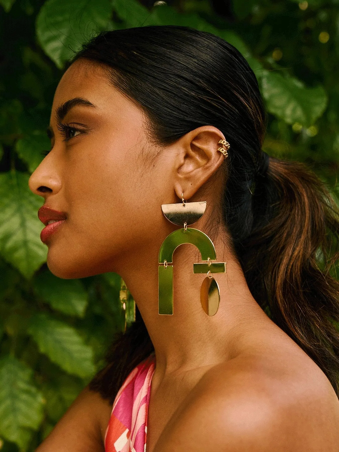 Geo Earrings - Gold Plated