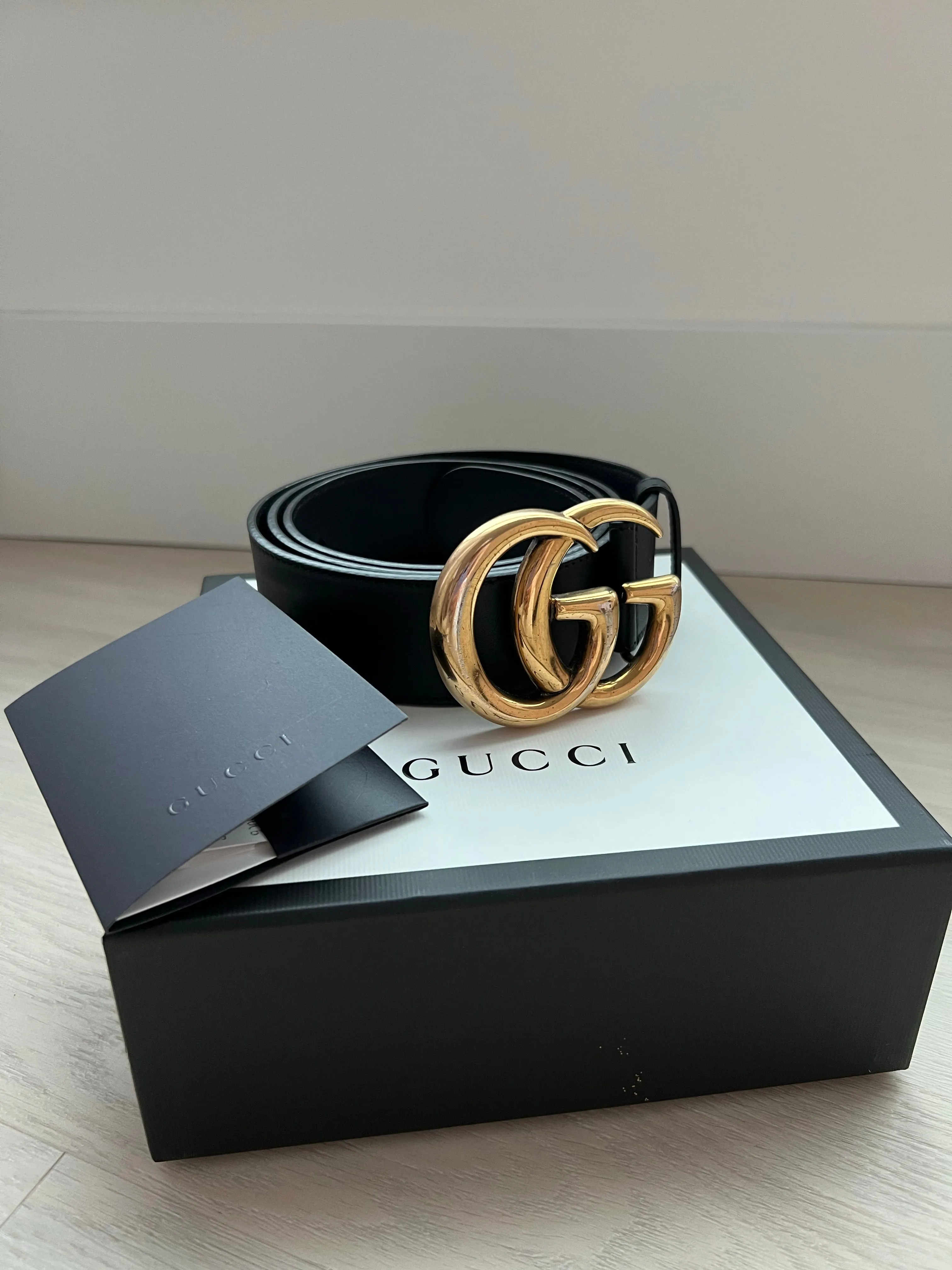 Gucci GG wide buckle belt