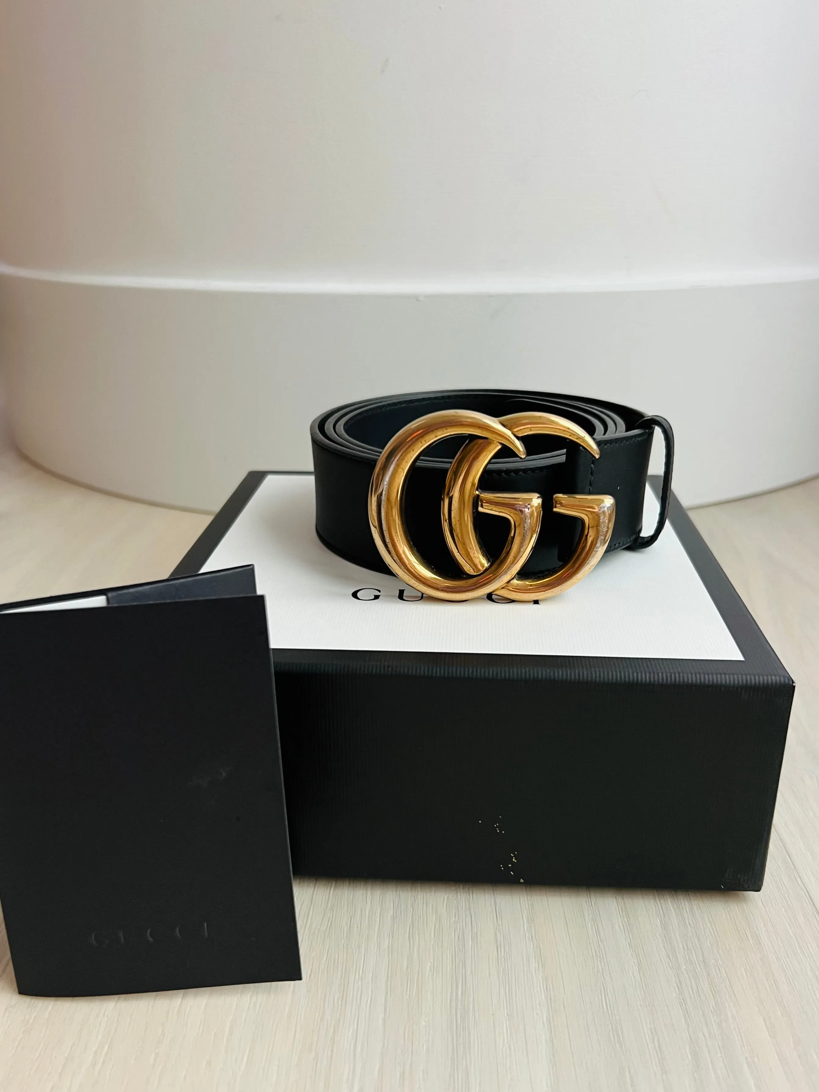 Gucci GG wide buckle belt