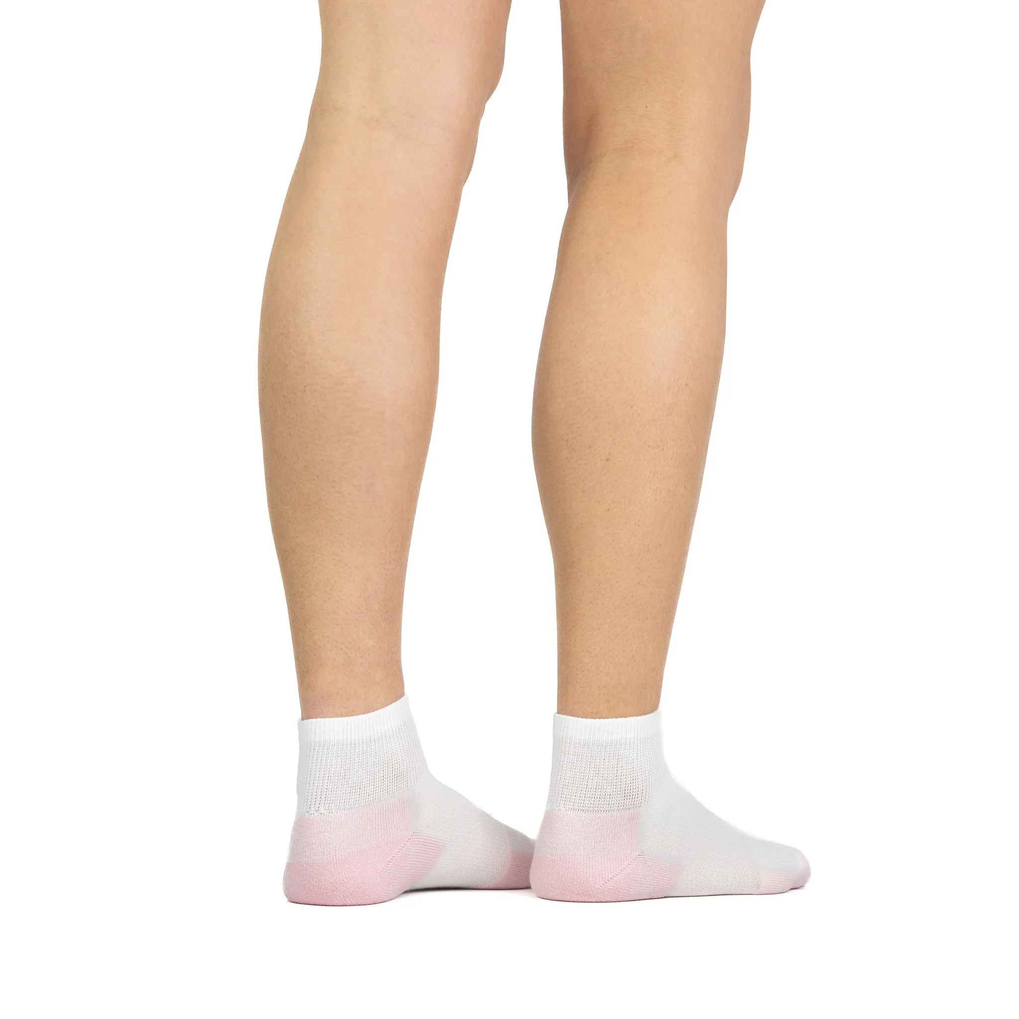 Her Diabetic Lightweight Quarter Crew Sock - 2 Pack