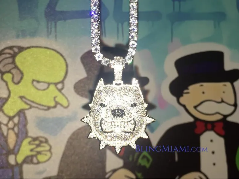 Iced Out Pitbull Chain