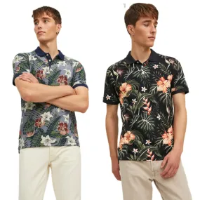 Jack & Jones Men's TROPICANA Hawaiian Polo Shirt