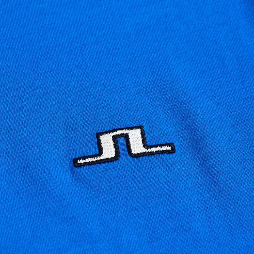 J.LINDEBERG MENS BRIDGE COTTON T-SHIRT - BLUE