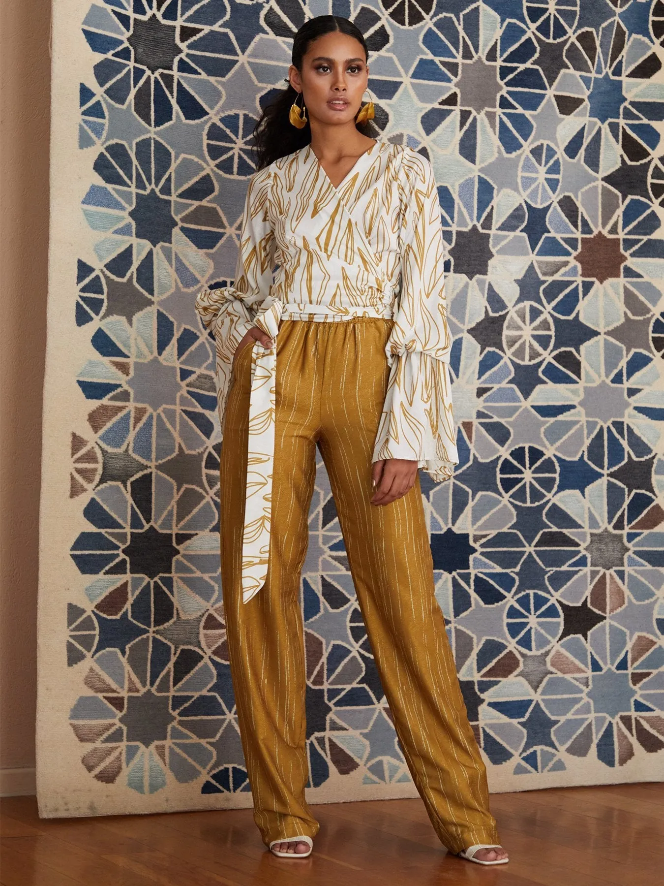 Leer Pants - Texture Gold