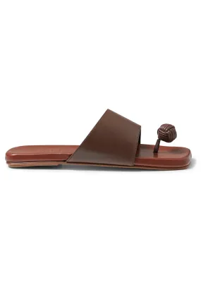 Loteta Knot Sandal Dark Brown