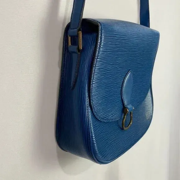 Louis Vuitton Blue Epi St Cloud Bag