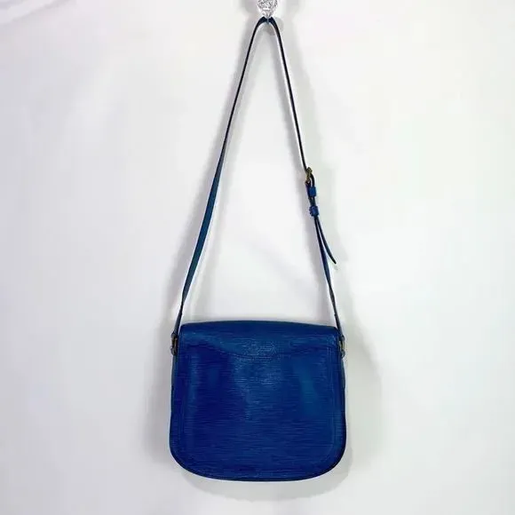 Louis Vuitton Blue Epi St Cloud Bag