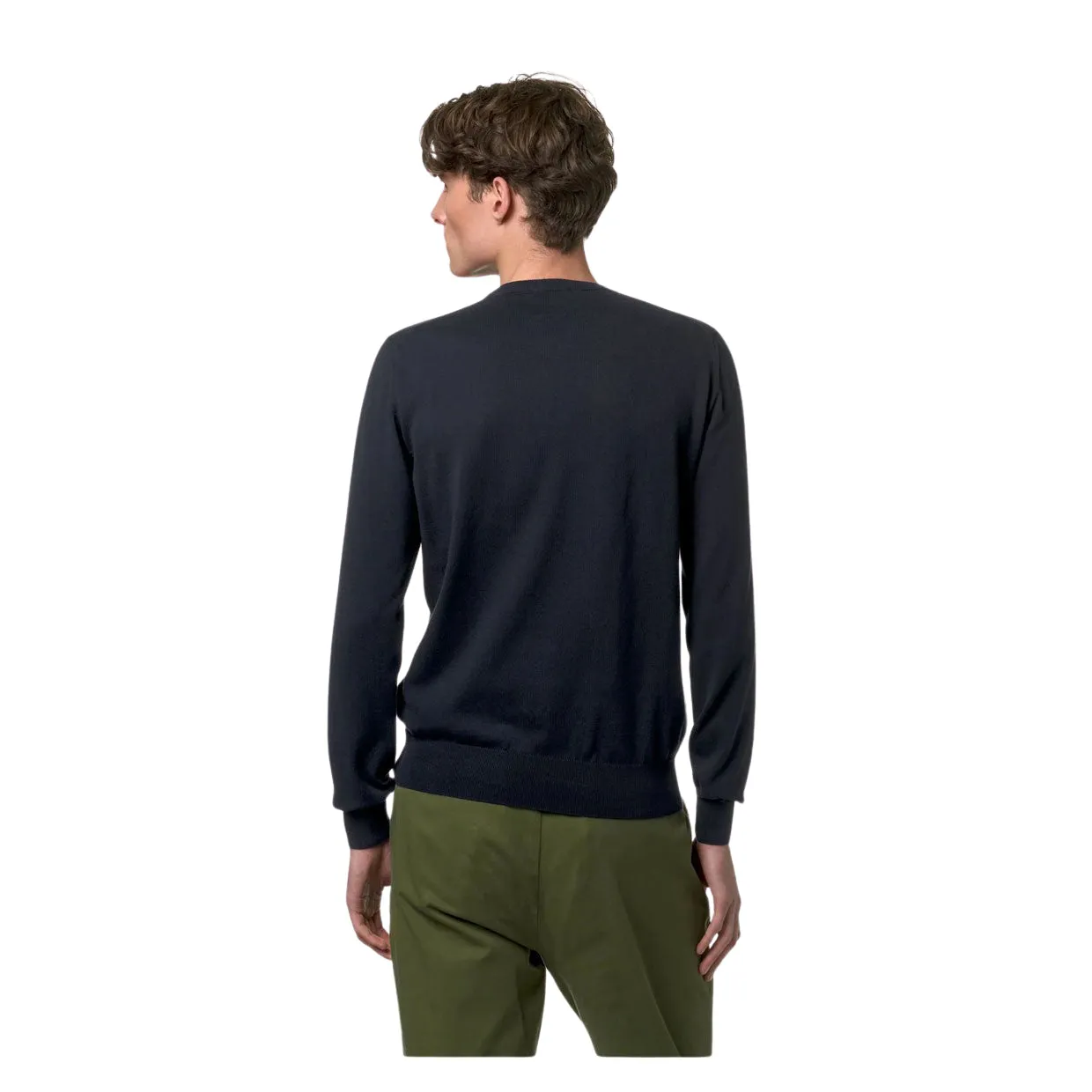 Maglione Uomo K-Way Sebastien Cotton PS Blu