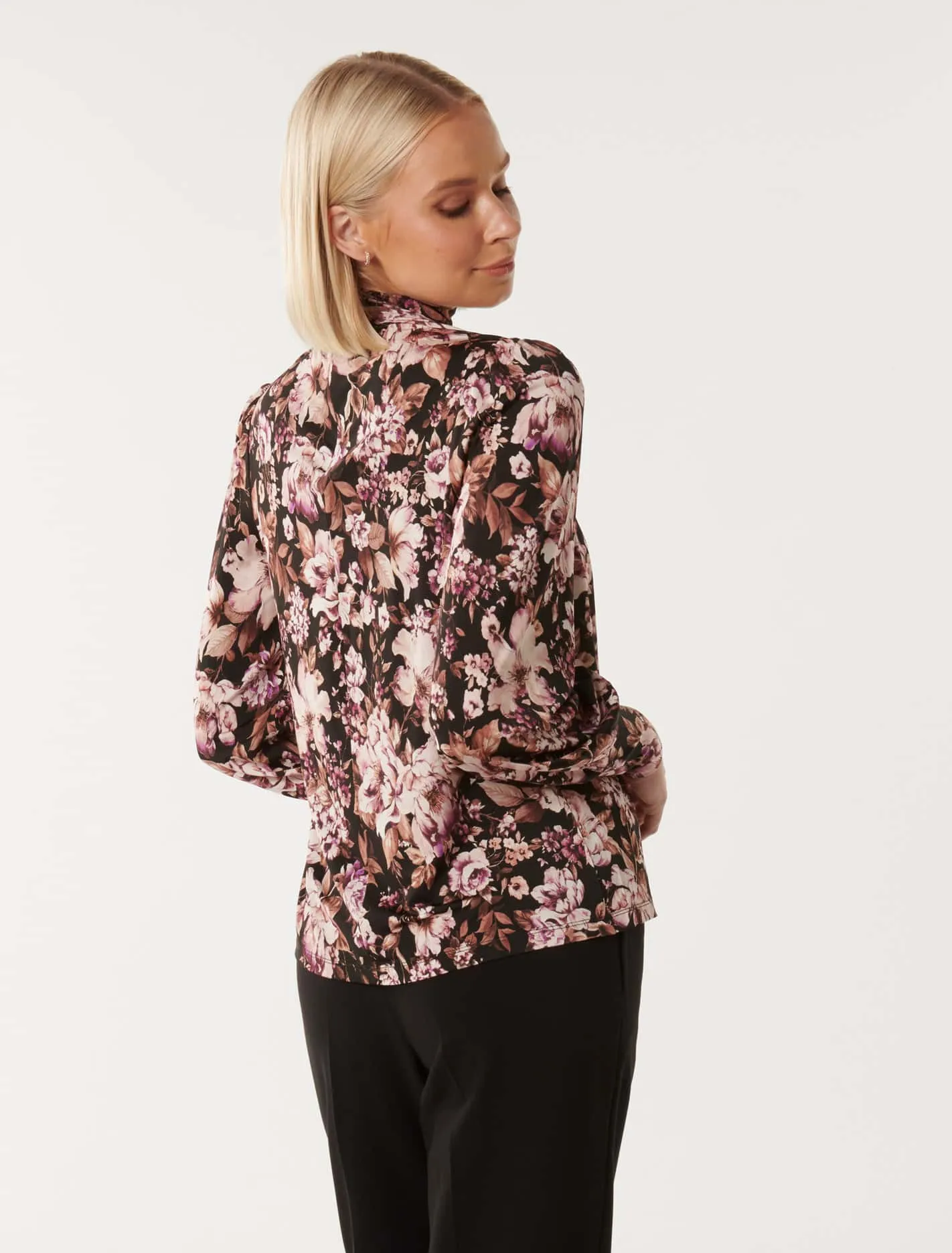 Mara Long Sleeve Printed Top