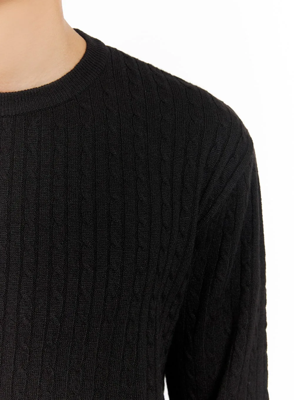 Men's Cable Knit Sweater IA402