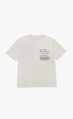 MUSIC LANGUAGE CREAM T-SHIRT