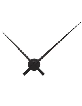 Nextime Hands Black Wall Clock - Black Aluminum Hands - 35.5 Inches