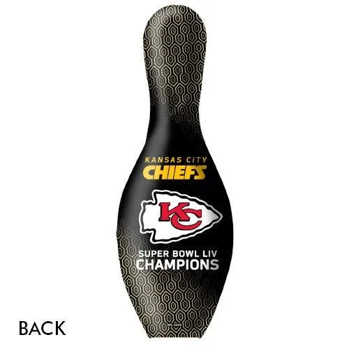 OnTheBallBowling 2020 Super Bowl 54 Champions Kansas City Chiefs Black Bowling Pin