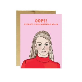 Oops, birthday | Birthday Card