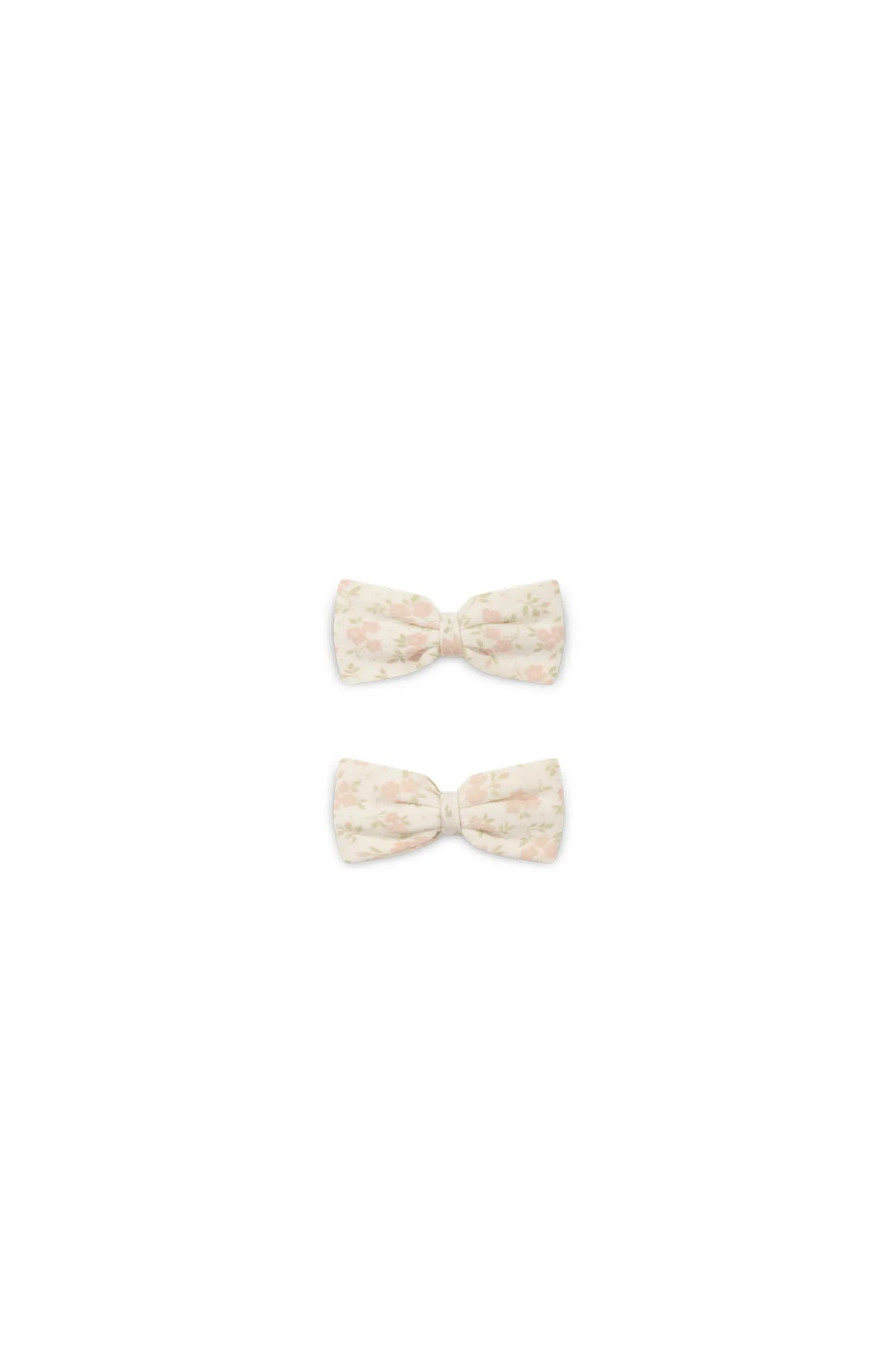 Organic Cotton Bow 2PK - Rosalie Floral Mauve