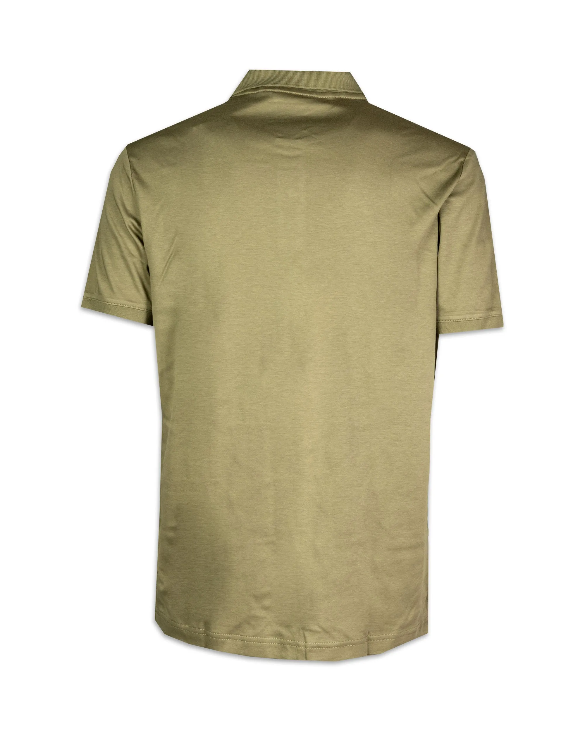 Polo Uomo Calvin Klein Smooth Cotton Slim Delta Green