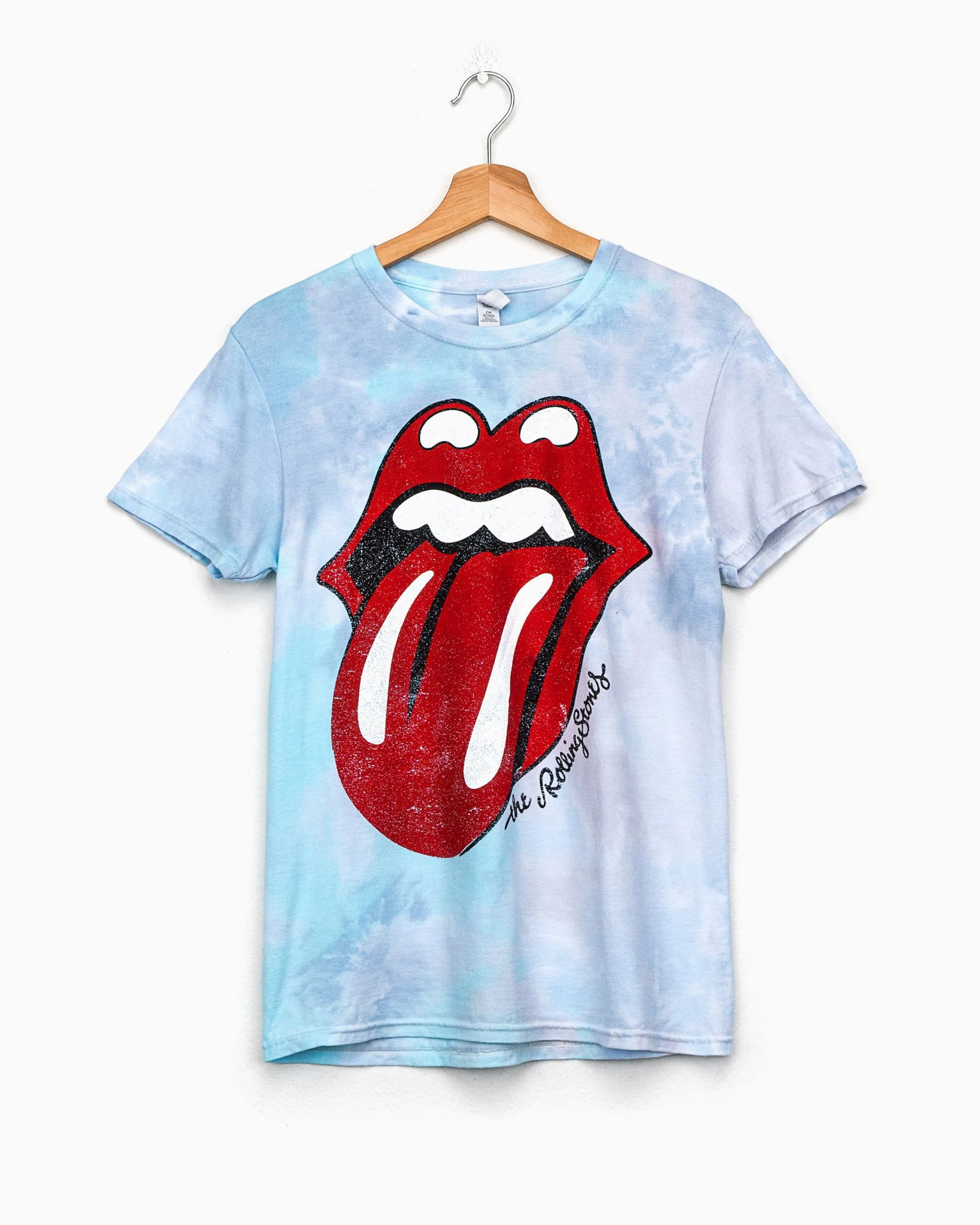 Rolling Stones Lick Turquoise Dream Tie Dye Tee (FINAL SALE)