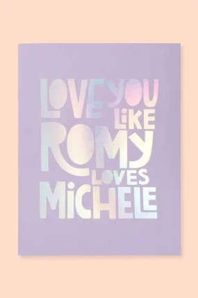 Romy   Michele Card