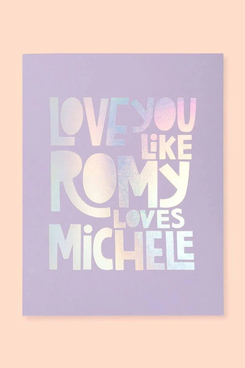 Romy   Michele Card