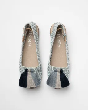 Silver Blue Espadrilles