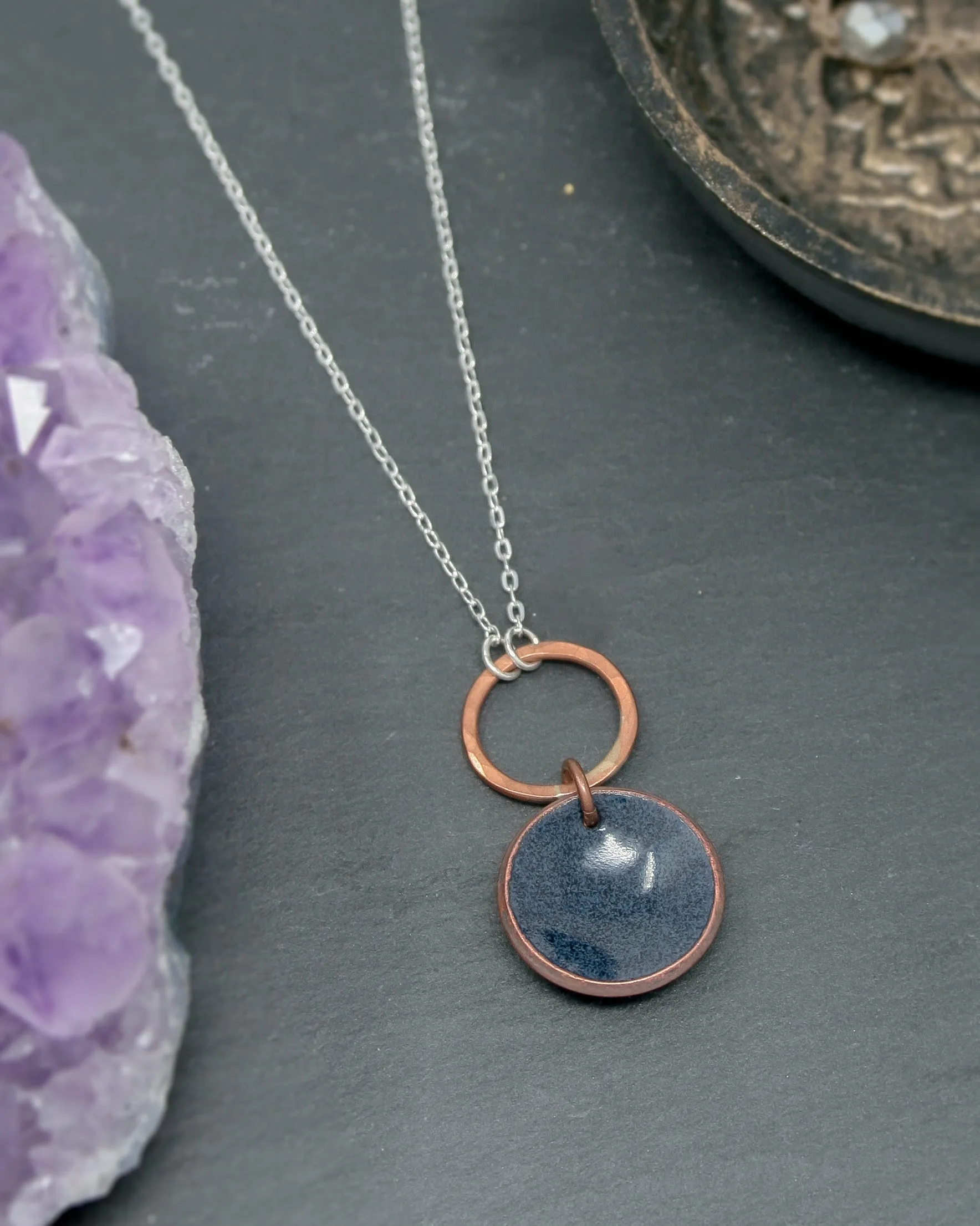 Small copper Revolve Penny necklaces- [made to order]